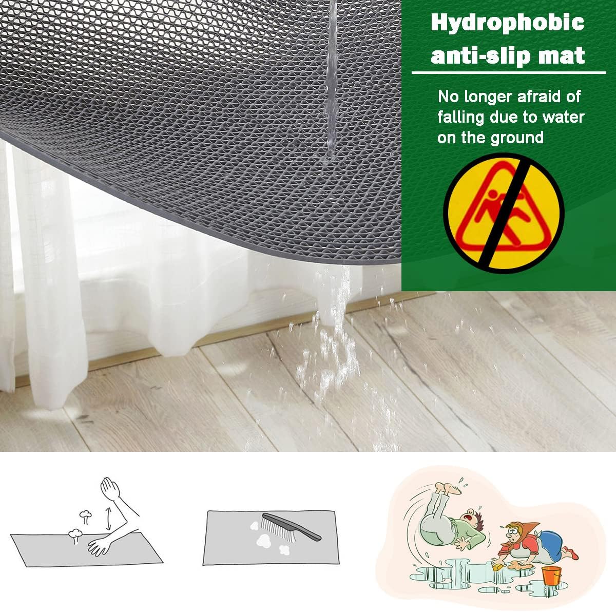 Minimalist Anti Slip Mat for B - Bamboo Bath Mat review and price