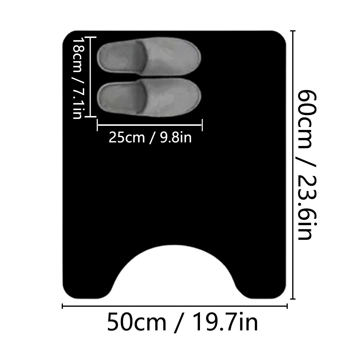 2D flat irregular-shaped toile - Bamboo Bath Mat review and price