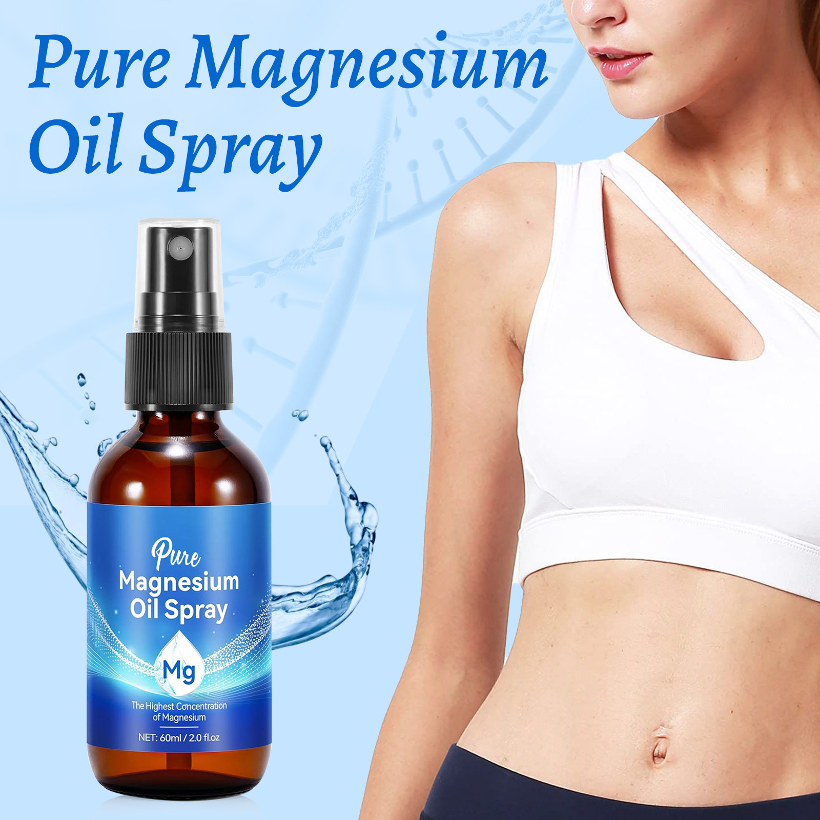 Natural Magnesium Oil 60ml - 1 - Bath Salts Magnesium review and price